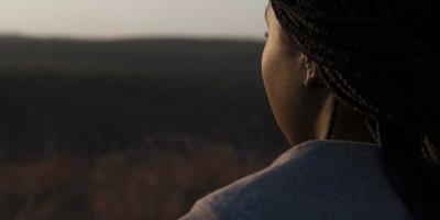 Girl seen from behind.