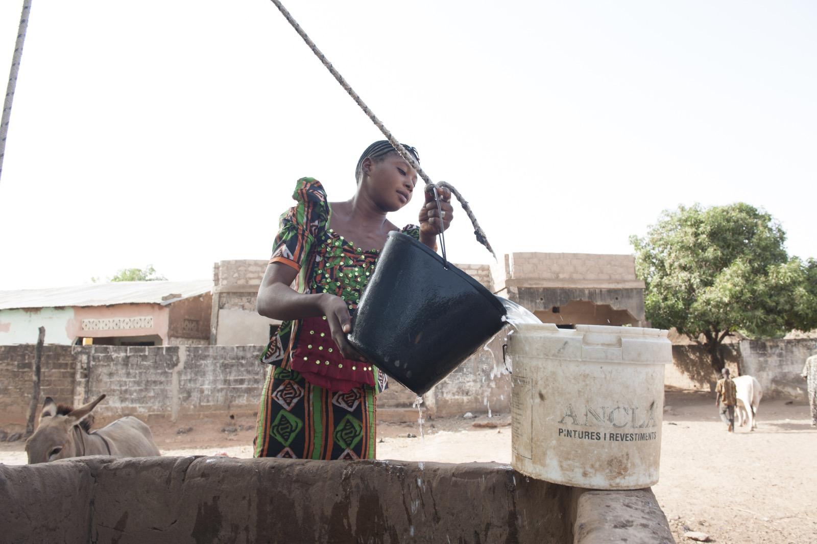 Fetching water