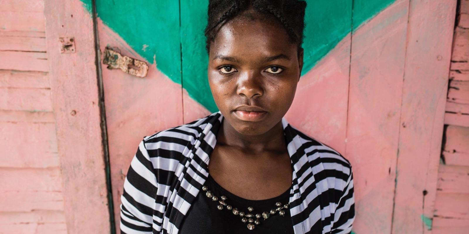 A portrait of a girl.