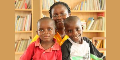 Linda and two of the boys
