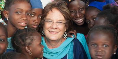 Molly Melching with children