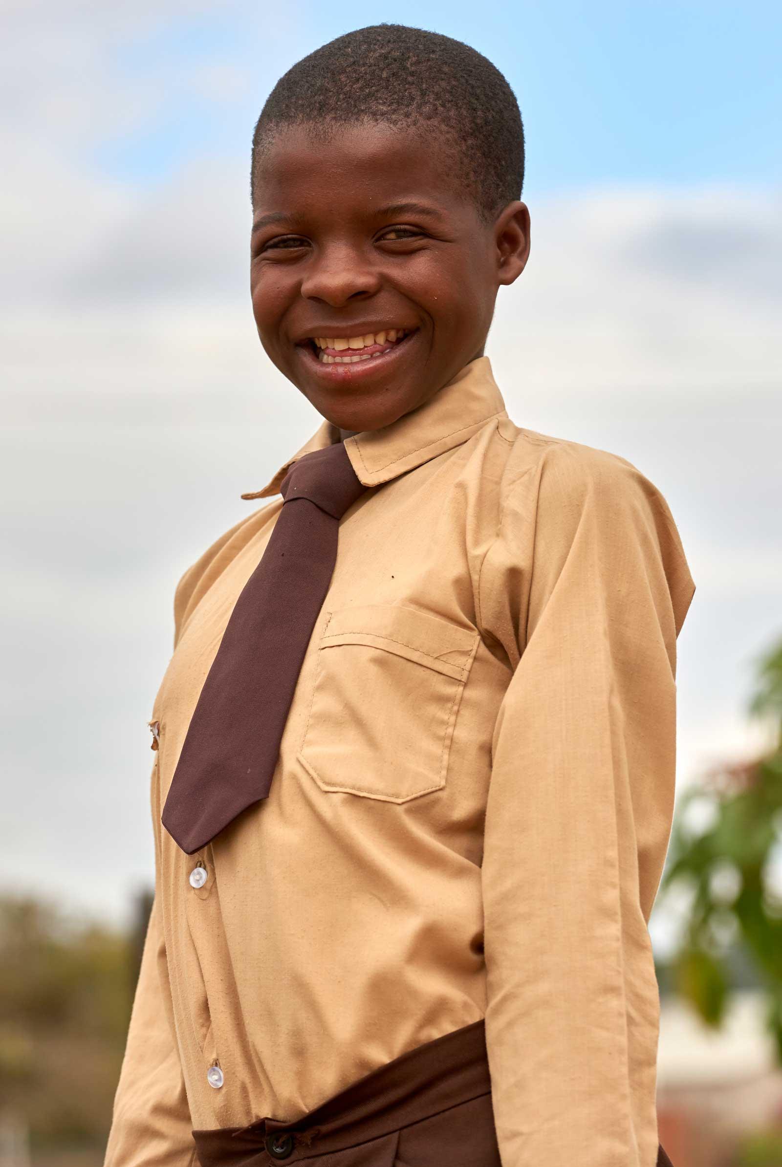 Girl portrait in school uniform