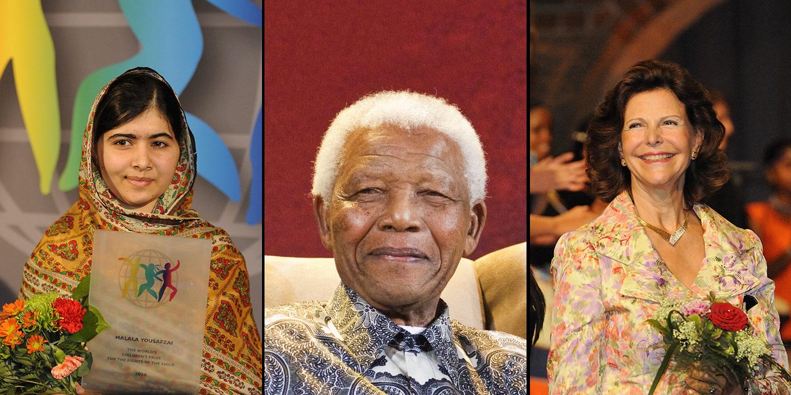Malala, Mandela and Queen Silvia