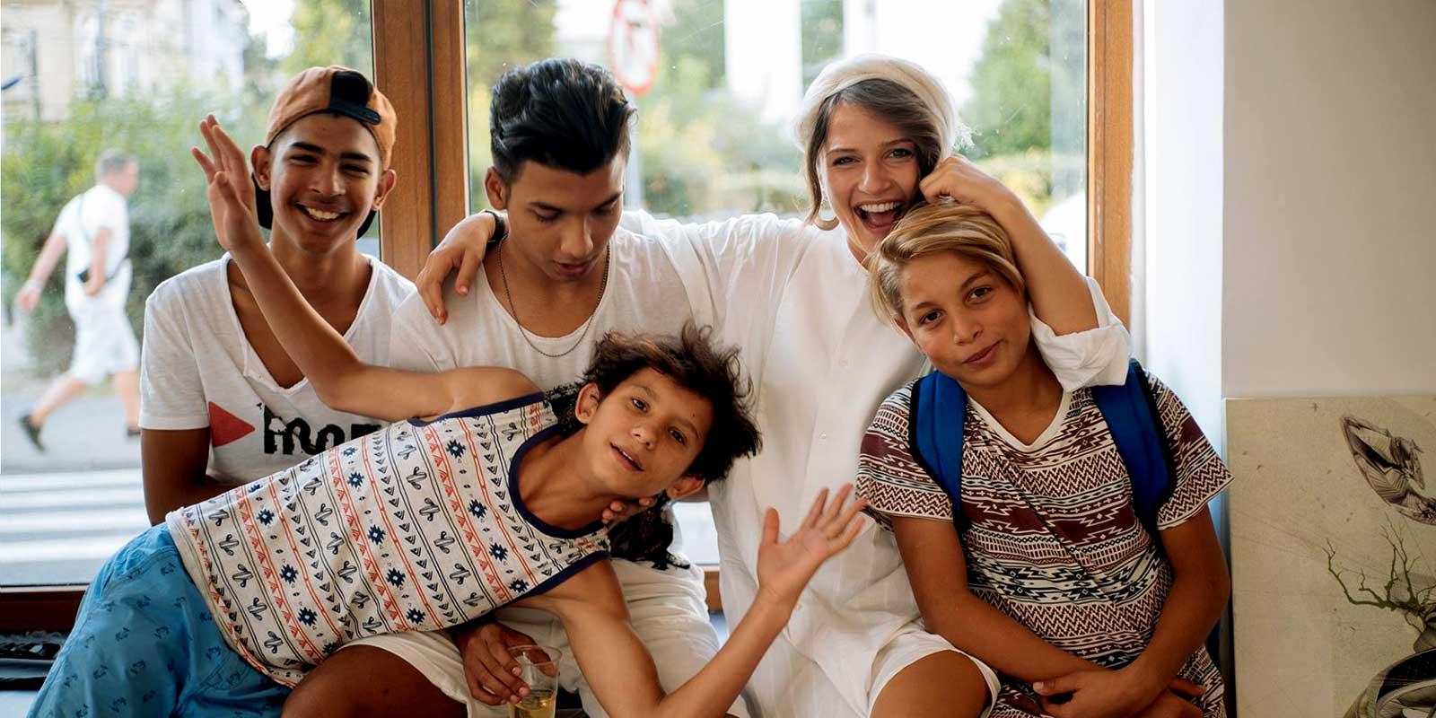 Members of theatre group PLayhood