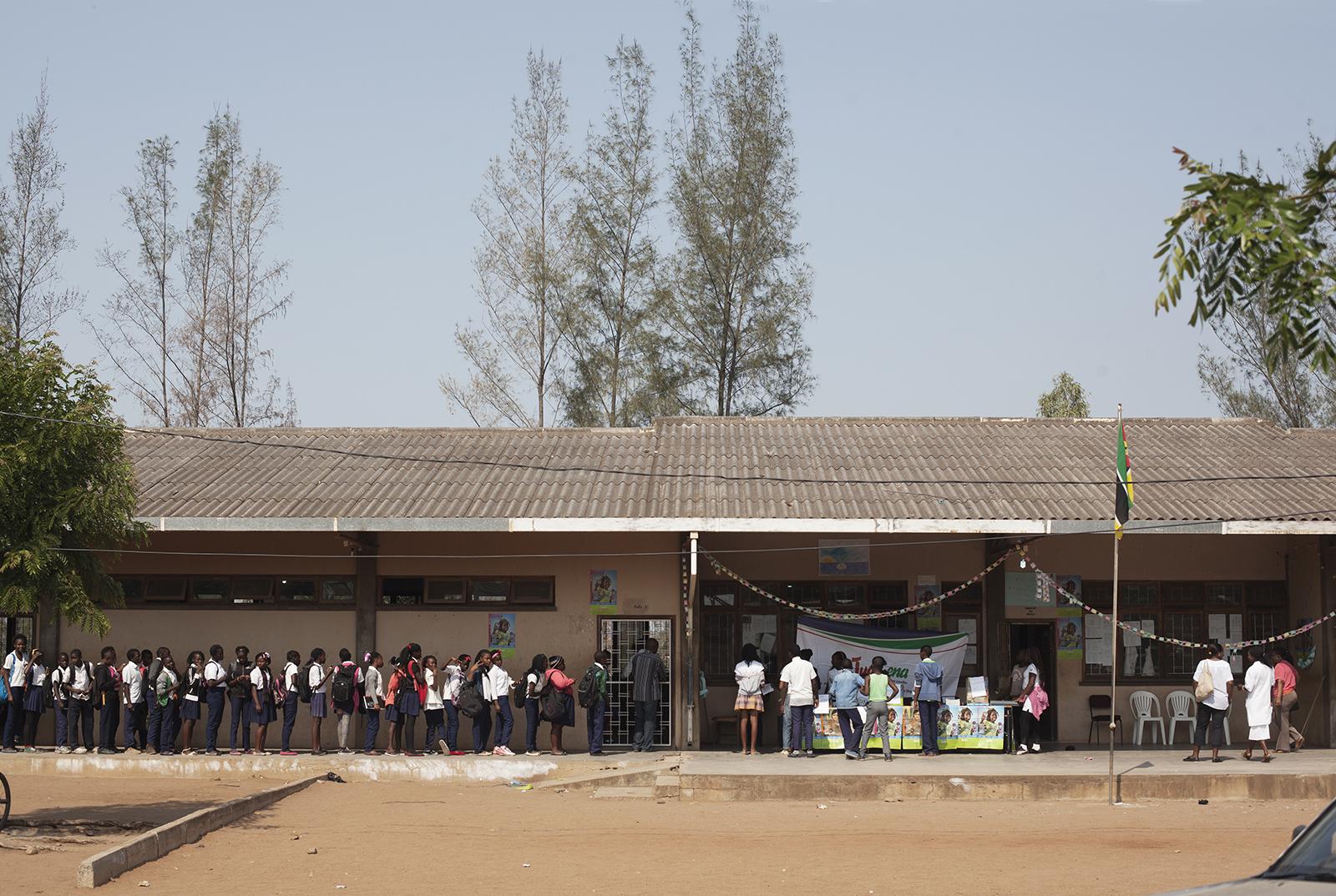 Voting in Mozambique